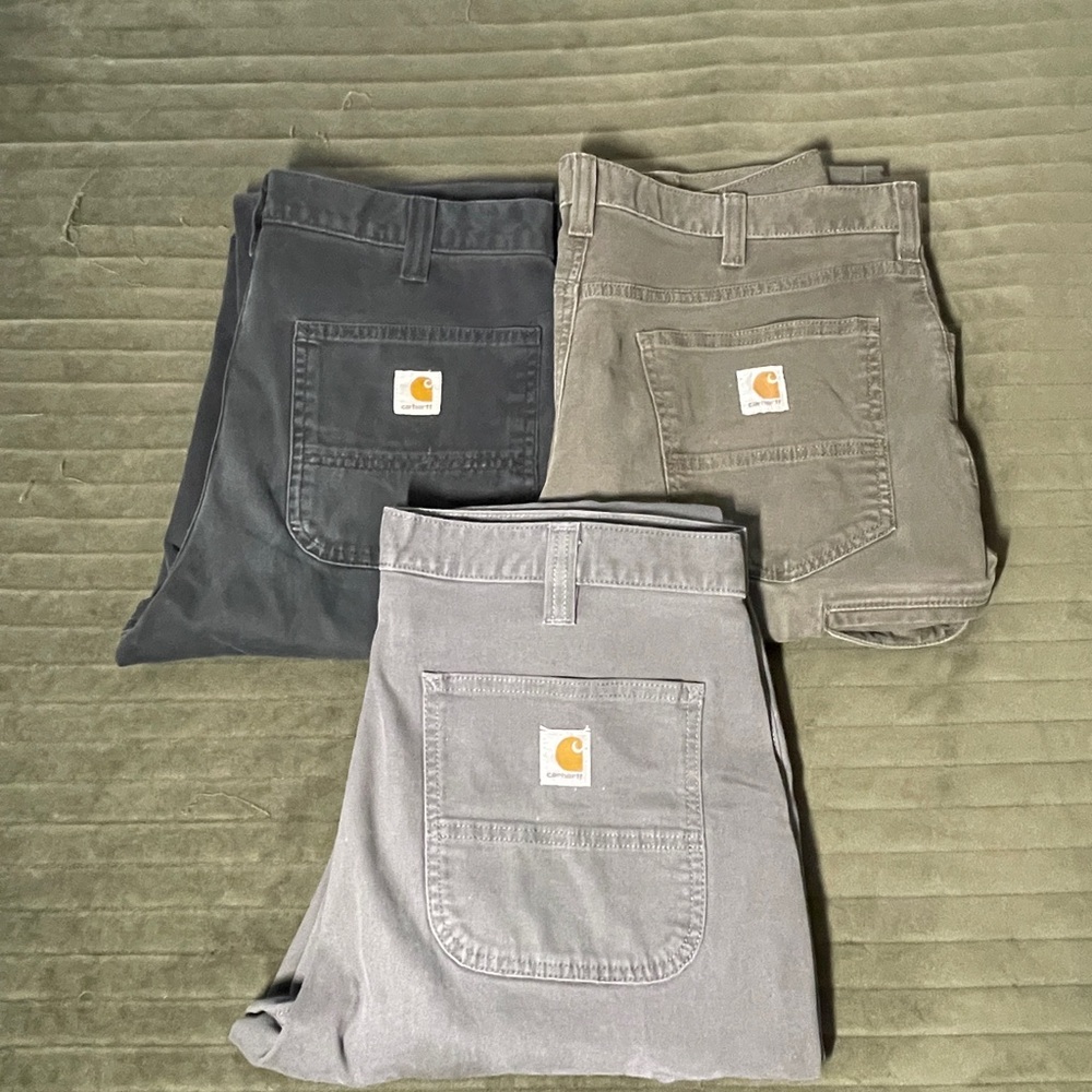 Carhartt Men's Pants - Black, Gray, and Tan